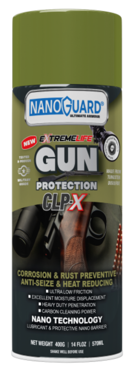 Picture of NANOGUARD AEROSOL, GUN OIL / PROTECTION CLP-X TREATMENT WITH TUNGSTEN 400G / 14 FLOZ / 570ML