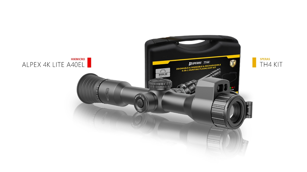 Picture of HIKMICRO ALPEX 4K A40EL Lite 40mm 3840x2160 Night Vision Scope with LRF - SCOPE ONLY