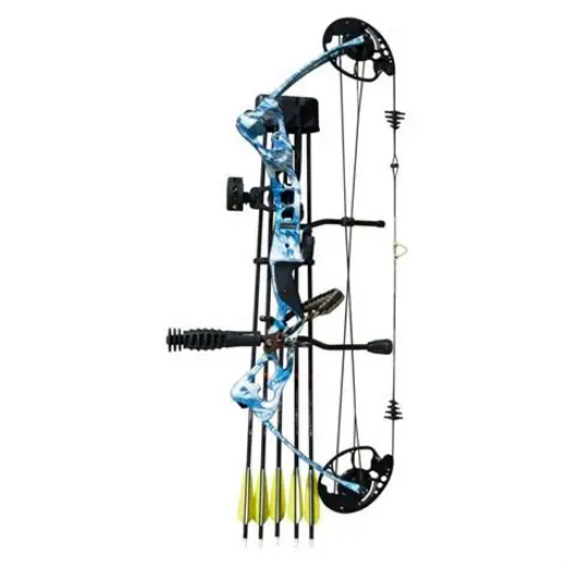 Picture of VULTURE  DELUXE 25-45LB COMPOUND BOW RH PACKAGE, INCLUDES RELEASE AID, BAG + ARROWS, 5340 BLUE