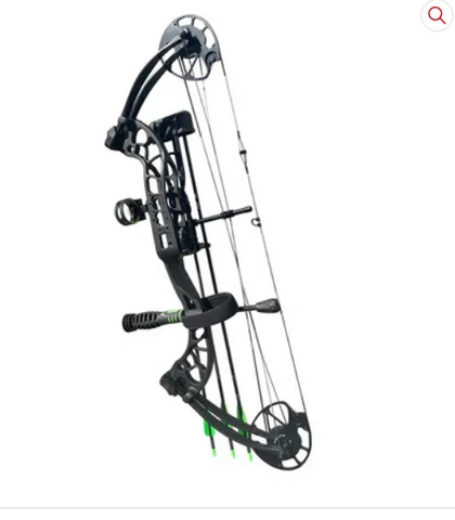 Picture of MAMBA COMPOUND PACKAGE 55LB COMPOUND BOW, BLACK - AMBIDEXTROUS - SET UP FOR LEFT HAND SHOOTER, READY TO SHOOT PACKAGE   #5304