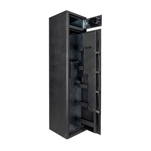 Picture of GUN SAFE UP TO 8 GUNS, KEYED, 58KG W360xD360xH1500mm, EXTERNAL TOP LOCKER, SPIKA S2N