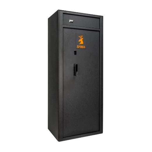 Picture of GUN SAFE UP TO 15 GUNS, KEYED, 87KG- D450xW600x H1500mm, EXTERNAL TOP LOCKER, SPIKA  #S4