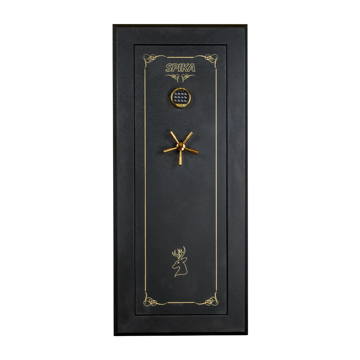 Picture of GUN SAFE UP TO 18 GUNS, KEYPAD, 153KG - W650xD450xH1500mm, INTERNAL TOP LOCKER, SPIKA SCH1