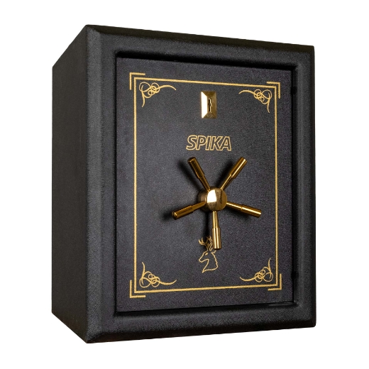 Picture of GUN SAFE PREMIUM PISTOL SAFE  68KG  450Wx400Dx550H  6mm BODY & DOORS   SPIKA #SPP1