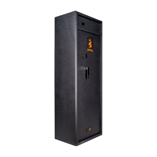 Picture of GUN SAFE UP TO 12 GUNS, KEYED, 72KG  W520xD360xH1500mm, EXTERNAL TOP LOCKER,  SPIKA #S3