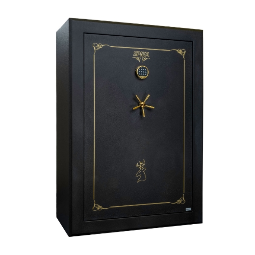 Picture of GUN SAFE UP TO 33 GUNS, KEYPAD, 240KG - W1650xD550xH1500mm, INTERNAL TOP LOCKER, SPIKA  #SCH2