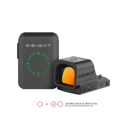 Picture of Osight XR Enclosed Red Dot Sight with Ruggedized Miniature Reflex Footprint and 2/6+32 MOA Multi-Reticle System