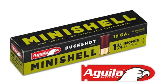 Picture of AGUILA 12GA MINI SHELL 18G BUCKSHOT #1CHB1288