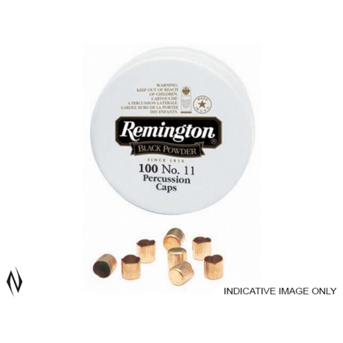 Picture of No11 PERCUSSION CAPS REMINGTON