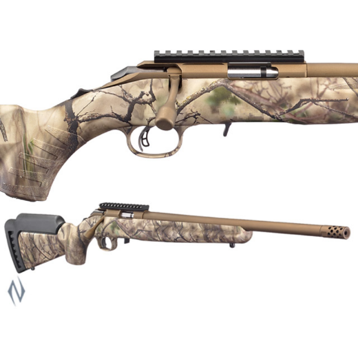 Picture of NEW RUGER AMERICAN 22LR, GO WILD CAMO/BRONZE, 18" BARREL, 10 SHOT ROTARY MAG, AMR22LRGW