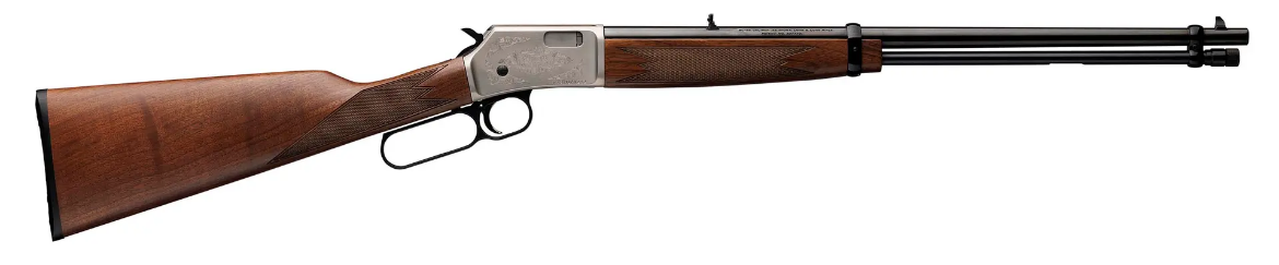 Picture of NEW BROWNING BL22 22LR LEVER GRADE 2, SATIN NICKEL BLUE / WALNUT 15X
