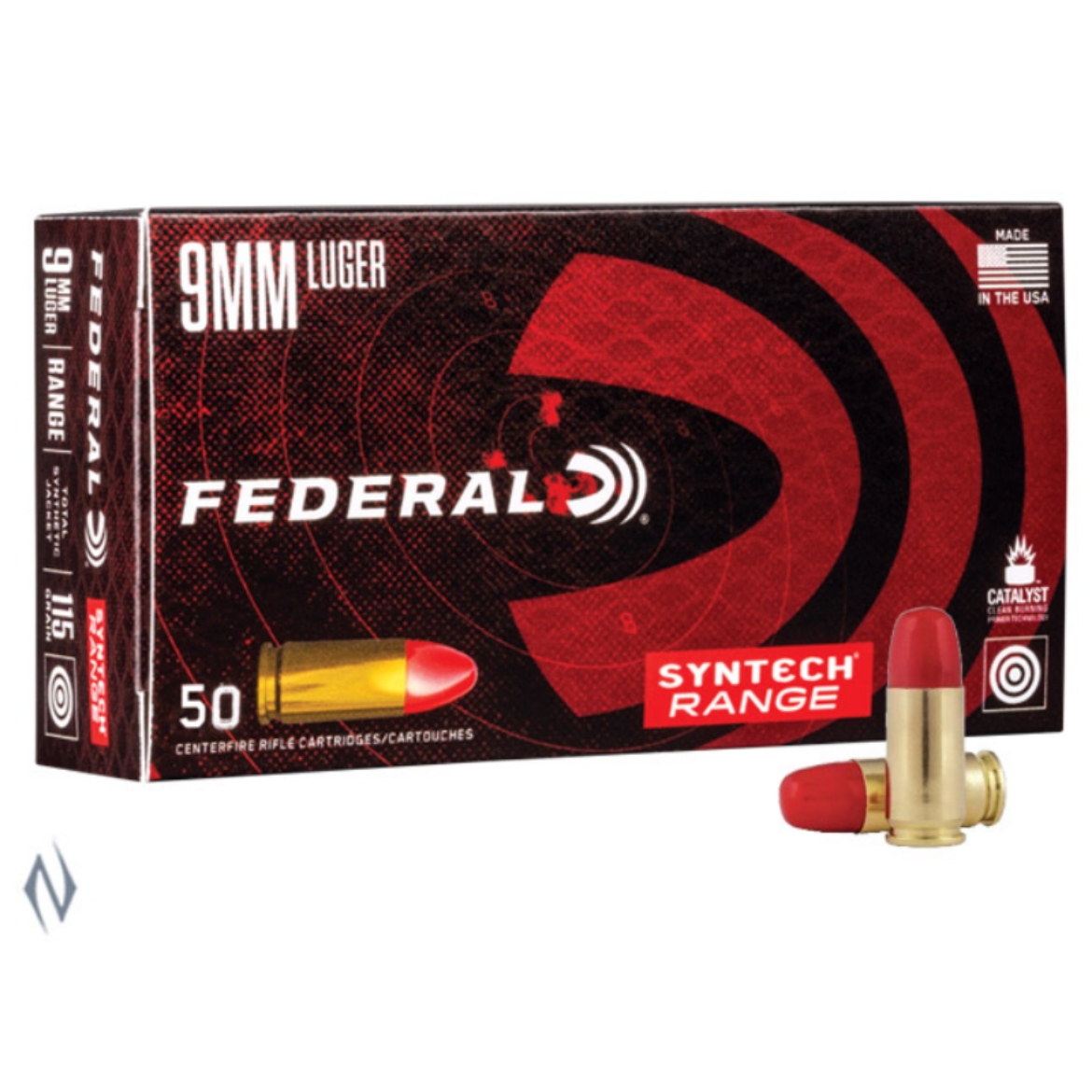 Picture of 9mm 124gr SYNTHETIC COATED 1130fps, FEDERAL AMERICAN EAGLE  FAE9SJ2