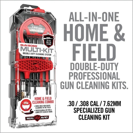 Picture of REAL AVID GUN BOSS - MULTI CLEANING KIT .308 CAL (.30C/.308C/7.62MM)  #AVGBMK308